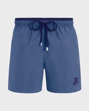 Vilebrequin - Men Swim Shorts Bicolor - Swimwear - Moka - Blue - Size XXXL