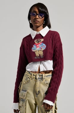 AKIRA Teddy Sweater | Size Small