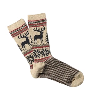 Anonymous Ism Wool Deer Snow Socks JQ Beige