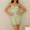 Plisse Lovers Mini Dress Lime