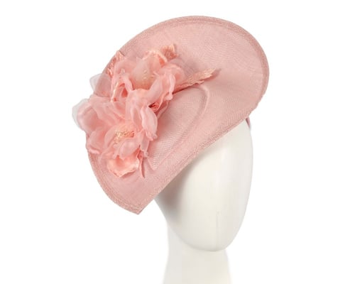 Large pink flower fascinator by Max Alexander