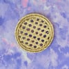 Crisscross Handwoven Iraca Coaster - Solid Color (one solid color) / Natural