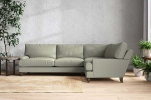 nkuku Marri Right Hand Corner Sofa | Make To Order | Grand | Recycled Cotton Seaspray
