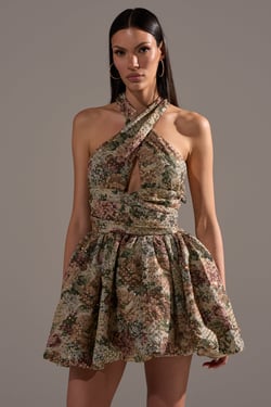 AKIRA Guess Who Floral Mini Dress | Size 1X