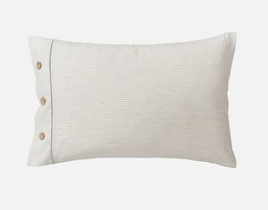 QE Home Bayshore Pillow Sham, Geometric, White, King