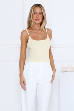Love Lines Cami Top Yellow