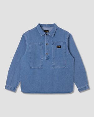 Painters Pop Over Shirt (Mid Stone Denim) - XXL
