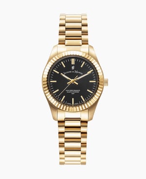 Inspiration Prime 31mm Three-hands Gold-tone Black dial Stainless steel swiss watch - 31 mm
