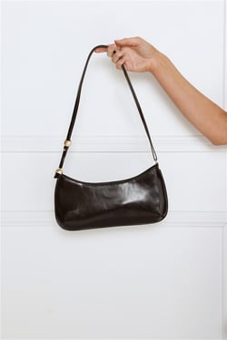 Rosabelle Shoulder Bag Chocolate Shine