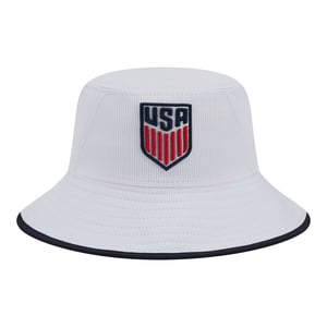 Adult New Era USMNT White Bucket Hat