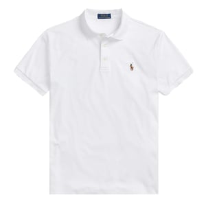 Polo Ralph Lauren Pima Cotton SS Polo Shirt Slim Fit White