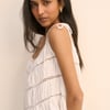 White Tiered Jersey Cami Top