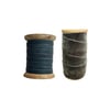 Wide and Narrow Hand Dyed Velvet Ribbon Dark Grey