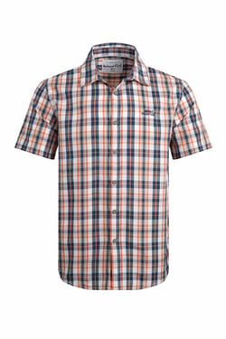 Weird Fish Sunnymead Short Sleeve Check Shirt Mango Size M
