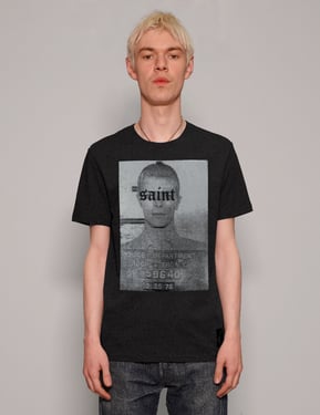 Saint' T-Shirt in Black