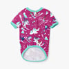 Retro Ski Dogs Pink Dog Tee