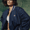 Pinstripe Woven Settanta Jacket - L