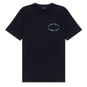 Paul Smith Cotton Happy Oval Print T-Shirt Black