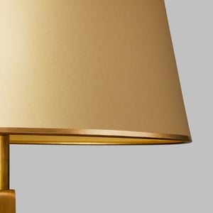 40cm Straight Empire shade in cream card with gold tape