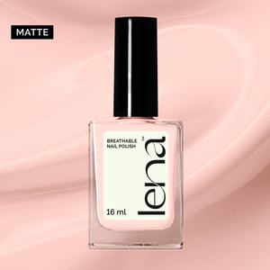 LENA Matte Breathable & Water-Permeable Halal Nail Polish - Unapologetic Glamour - LE54