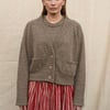 Ingleton Crop Cardigan in Loam