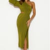 Honey Lover Midi Dress Olive