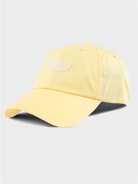 Tommy Jeans Logo Embroidery Baseball Cap - Lemon - One
