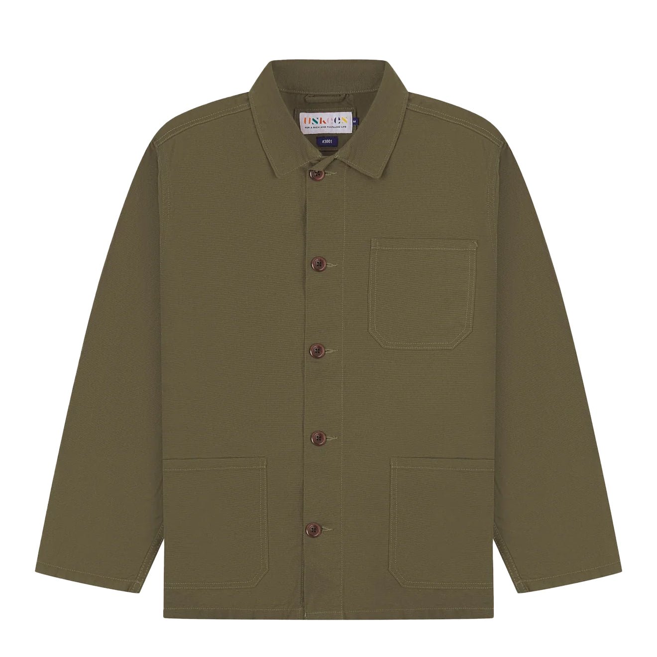Uskees 3001 Buttoned Overshirt Dark Taupe