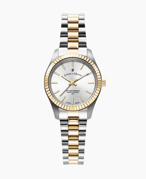 Inspiration Prime 26mm Three-hands Two-tone Silver dial Stainless steel swiss watch - 26 mm