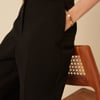 Black Etta Straight Leg Trousers