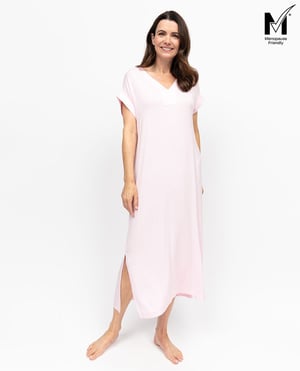 Samantha Women Cap Sleeve Jersey Long Nightdress - 28