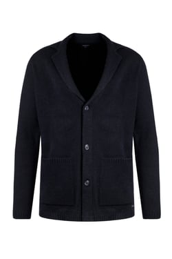 Weird Fish Brad Knitted Cardigan Midnight Size S
