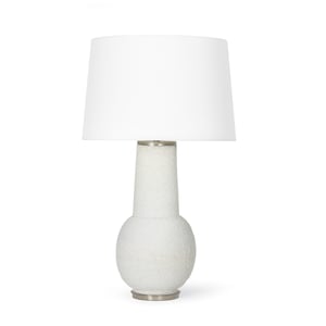 Lizza White Glass Table Lamp