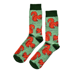 Save the Red Squirrels Bamboo Socks | UK Adult 4-7