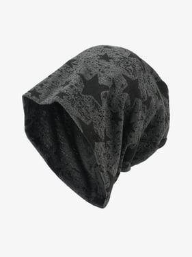 Street Double-Layer Five-Pointed Star Pullover Hat - Dark Gray / ONE SIZE