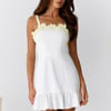 Under Sunflowers Mini Dress White