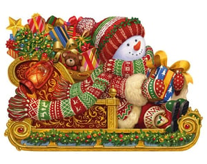 Snowman Sleigh