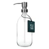 Clear Soap Dispenser Stainless Steel Pump