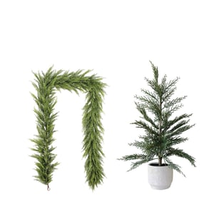 Cedar Tree and Cedar Garland