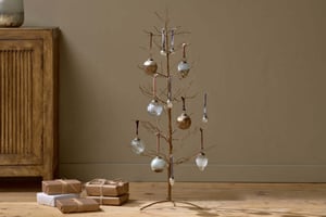 nkuku Charida Wire Tree | Christmas Decorations | Large | Rust