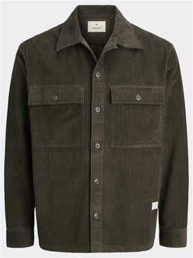 Jack & Jones Bluwill Corduroy Overshirt - Black Olive - S
