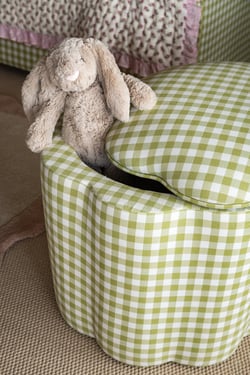 Teddy Storage Ottoman in Green