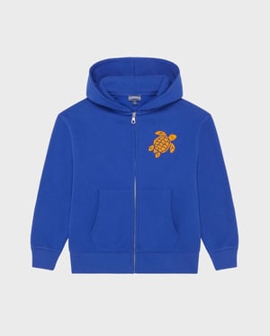 Vilebrequin - Boys Cotton Full Zip Cardigan - Sweater - Galantin - Blue - Size 8