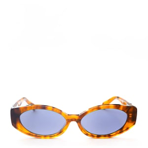 Damson Madder Catty Oval Sunglasses With Bow Detail Tort