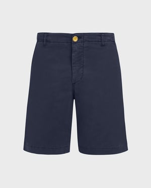 Vilebrequin - Men Tencel Cotton Bermuda Shorts Solid - Bermuda - Ponche - Blue - Size 30