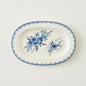 Bleu Blanc Porcelain Serving Platter