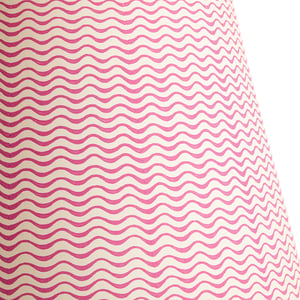 35cm straight empire shade in hot pink ripples hand painted card