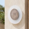 Nuclei IP54 wall light in bronze