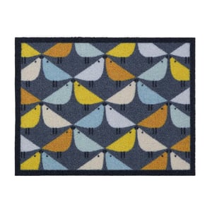 Lintu Blue Outdoor Doormat - 60x80cm