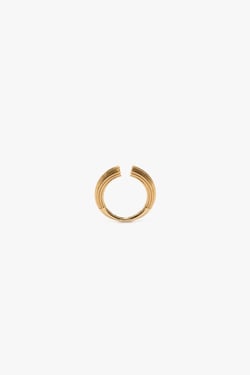 Victoria Beckham Cufflink Ring In Light Gold - L - Womens